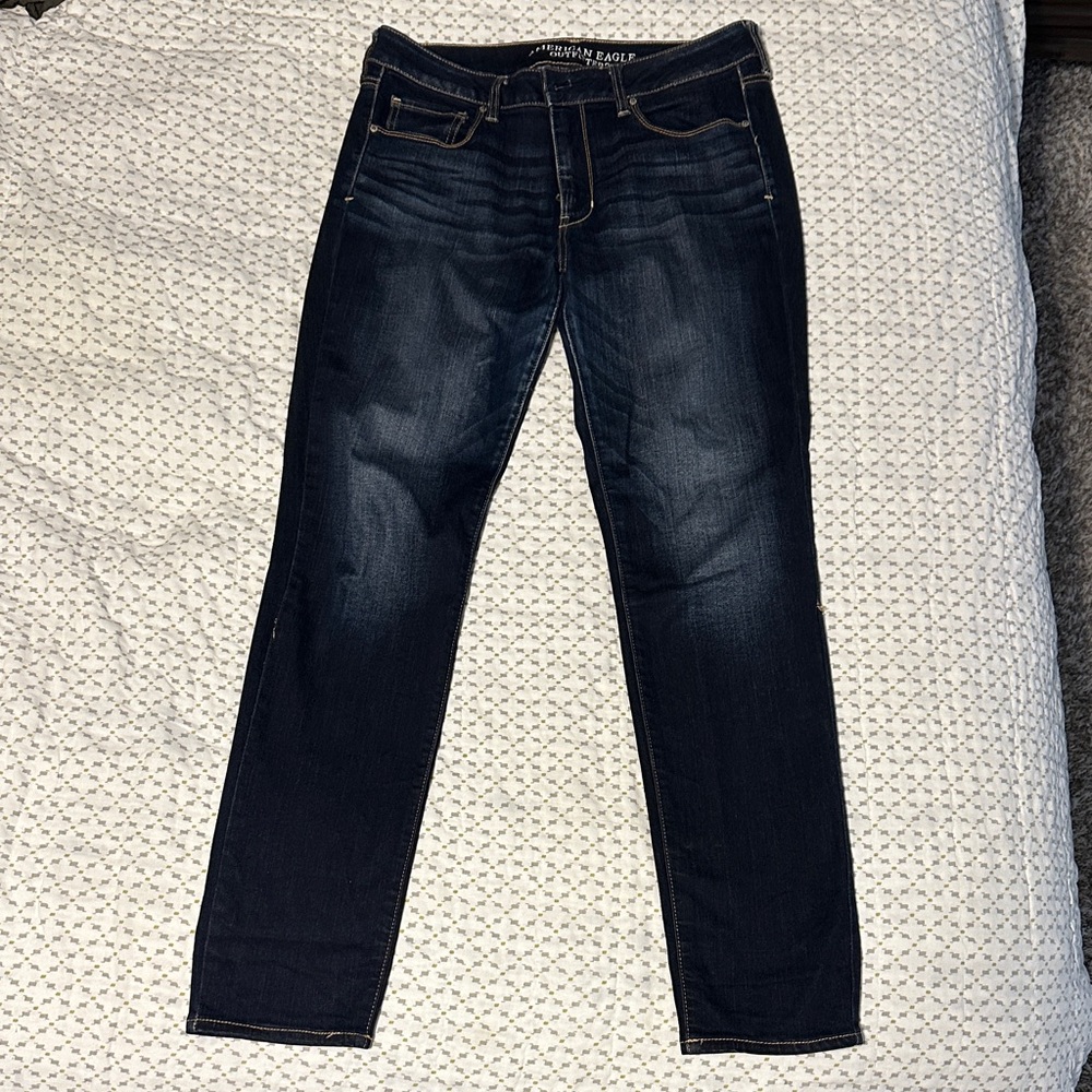 American Eagle Outfitters Women's Deep Indigo Skinny Jeans